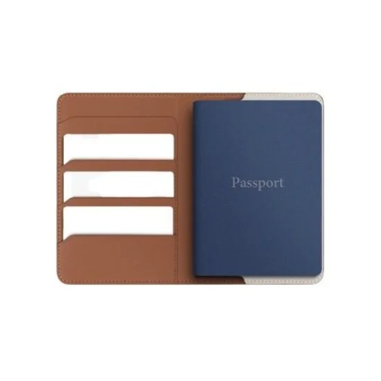 Uniq Belmont Passport Holder Tracker With Rfid-Blocking - Caramel (Caramel/Ivory)